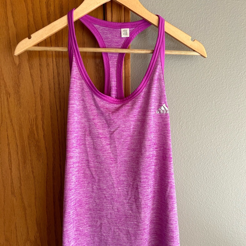 Adidas XL racer back tank in pink